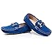 Shenn Boys' School Casual Faux Suede Moccasin/Boating Shoes
