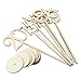 OULII Wooden Table Numbers with Holder Base for Wedding or Home Decoration, 11 to 20, Pack of 10