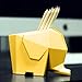 Agile-Shop Cute Elephant Design Plastic Cutlery Drainer Storage Holder Box for Home Kitchen, Bathroom, Toothbrush, Small Knife Accessories (Yellow)