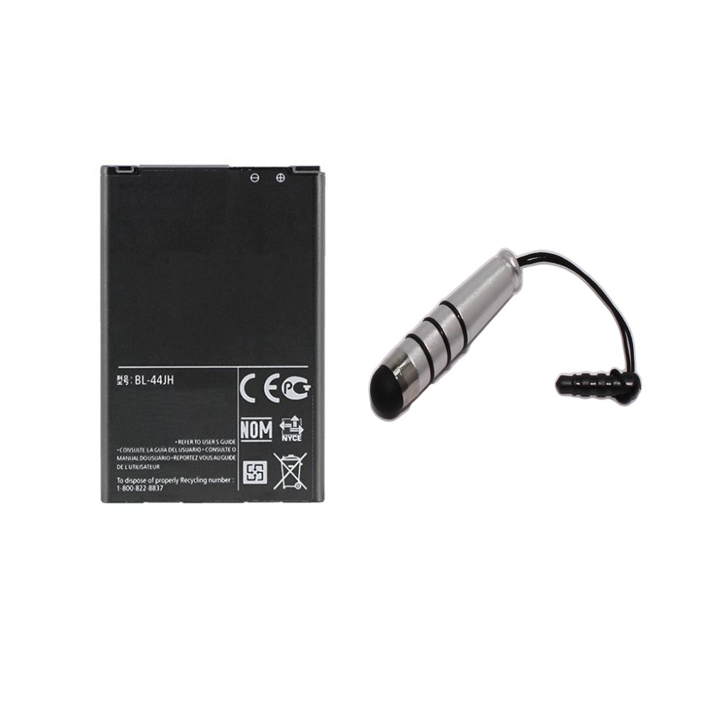 Generic World Star BL-44JH 1700mAh 3.8V Battery for LG Motion 4G MS770, Optimus  L7, P700, P750, Splendor, Venice with Ministylus and 2 Year Limited Warranty
