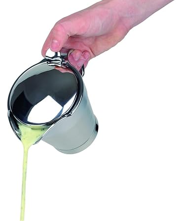 APS Thermo-Sauciere ca. 19 x 12,5 cm, Höhe 13 cm Edelstahl, doppelwandig Fassungsvermögen ca. 0,4 Liter Ausgießer