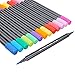 Huhuhero Double-Ended Fine and Soft Brush Tip Watercolor Art Pen Markers, Assorted Colors (No Duplicates), 24 Pack