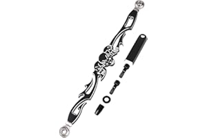 YDLMT Black Cut Motorcycle Skull Style Gear Shift Linkage Shifter for Harley Softail Dyna Wide Glide FXDWG Touring Road King 