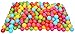 BalanceFrom 2.5-Inch Phthalate Free BPA Free Non-Toxic Crush Proof Play Balls Pit Balls- 6 Bright Colors in Reusable and Durable Storage Mesh Bag with Zipper