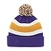 '47 NCAA LSU Tigers Breakaway Cuff Knit Hat, One Size Fits Most, Purple