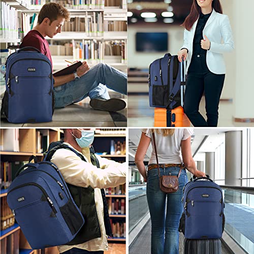 AMBOR Backpack for Men, TSA Laptop Backpack College School Backpack with  USB Port fit 17.3 Inch Laptop, Work Backpack for Men Women Teacher Nurse  Student Gifts, Blue in Kenya | Whizz