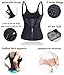 Lumbar Back SUPPORTS, Waist Trainer Corset For Weight Loss Vest With Zip & Hook (Medium, Black(Tummy Tuck))