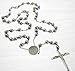 Catholic Rosary Beads Pray Necklace Stainless Steel Saint Benedict Medal-San Benito-28