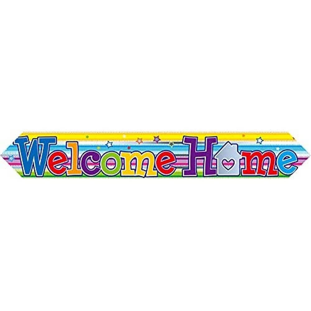 9ft Banner Welcome Home Swirl
