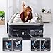 Twin Air Mattress with Built-in Pump XL Size for Guests, Inflatable Double High Elevated Airbed with Comfortable Top, Raised 18