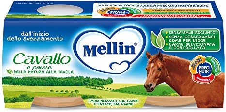 Mellin Homogenized Horse Meat With Potatoes 2x80g by MELLIN SpA