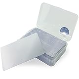 Ebamaz Thin 100PCS Aluminum Alloy Metal Card Plate