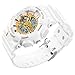 Boys Waterproof Watch with Alarm Chronograph Electronic Outdoor Sport Wrist Watch White+Gold