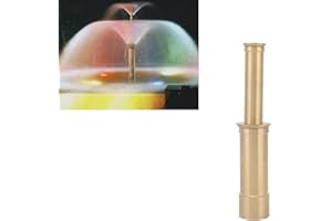 HAOFY Brass Water Fountain Nozzle Head, Double-Layer Trumpet Type Pool Spray Pond Sprinkler, for Water Pond, Fish Pond, Courtyard, Rockery and Garden, G1 Female Thread