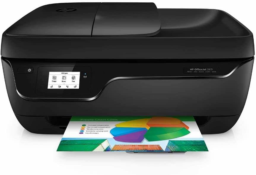 HP Officejet 3831 All-in-One Printer - Wireless, Scan, Copy, Fax, ADF