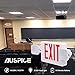 Exit Signs, AUSPICE LED Exit Sign Battery, Emergency Exit Sign, Self Contained 120V/277V Exit Light, UL Exit Sign with Emergency Lights, Energy Efficient, Long Lasting and Fire Resistance