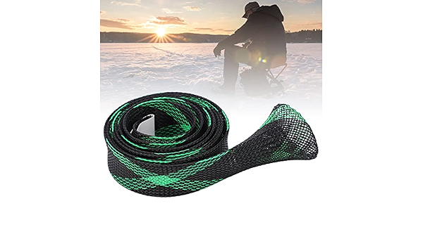 Amazon Com Gaeirt Fishing Rod Cover Pole Jacket Sock Not Absorb Water Fishing Pole Sock Protector For Fishing Tackle Green And Black Sports Outdoors