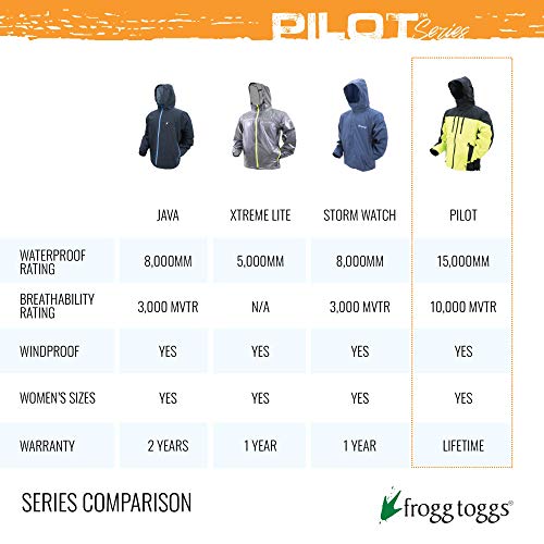 FROGG TOGGS Men's Pilot 2 Guide Waterproof Breathable Rain Jacket