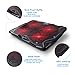Tenswall Laptop Cooling Pad, Portable Ultra-Slim Quiet Laptop Notebook Cooler Cooling Pad Stand with 4 USB Powered Fans, Fits 11-17 Inches
