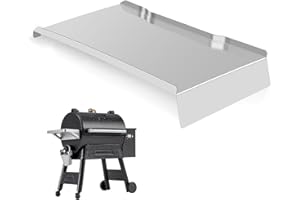 GORGERILA Drip Tray Heat Baffle Replacement for Traeger Ironwood 885 Series Pellet Grills, Stainless Steel Drip Pan Compatible Traeger Ironwood 885 BAC521 and Ironwood 885 BCA1333 KIT0404