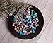SBYURE 120 Pieces Resin Round Flat Back Mixed Shinny Color for Jewelry Making,DIY, Crafts,12mm