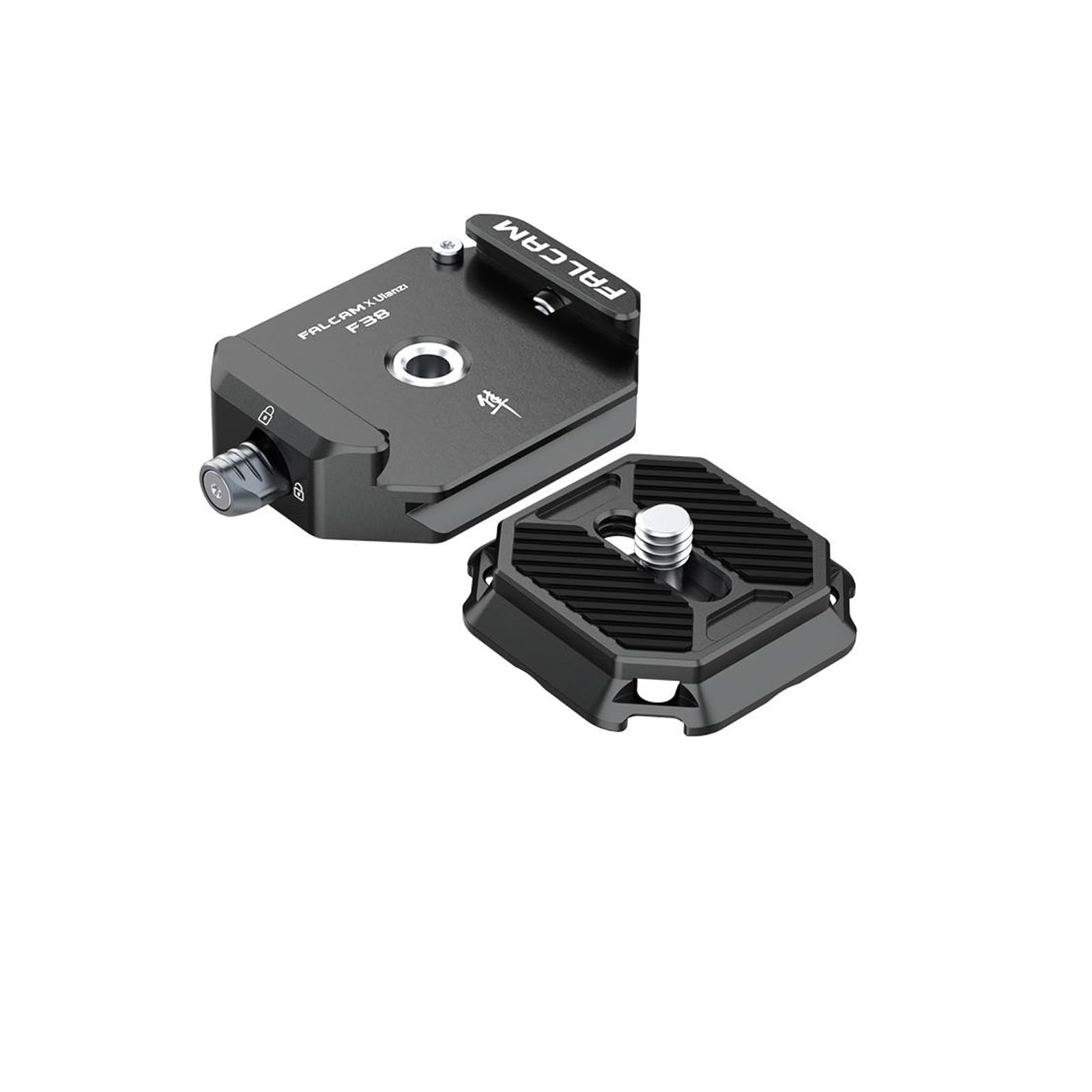 FALCAM F38 Quick Release Plate Kit w 1/4" to 3/8" Screw Compatible with 38mm Camera Mounting Adapter for Tripod Stabilizer andSlider,Can be Attached to Shoulder Straps