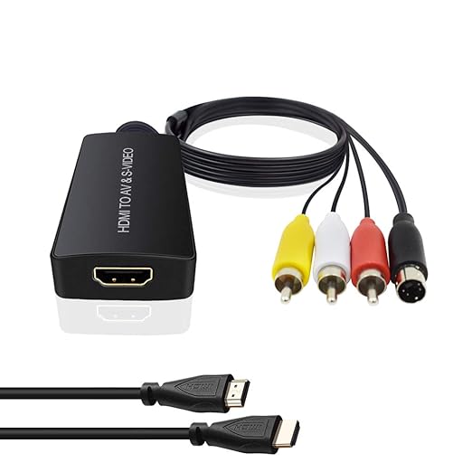 Dingsun HDMI to S Video Converter, HDMI to AV Composite Amazon.in