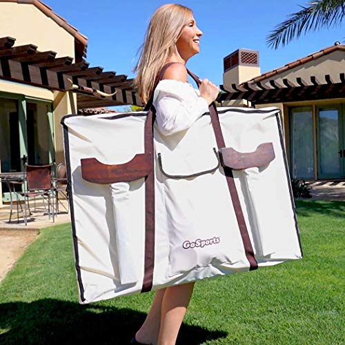 GoSports-Giant-Wooden-4-in-a-Row-Game-Choose-Between-Classic-White-or-Dark-Stain-3-Foot-Width-Jumbo-4-Connect-Family-Fun-with-Coins-Case-and-Rules