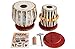 Maharaja Musicals Concert Tabla Drum Set - Designer 4.5kg Copper Bayan, Fine Sheesham Wood Dayan, Accessories Included
