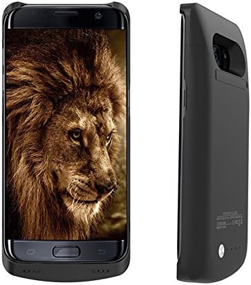 S7 Edge Battery Case,Southlight Ultra Slim Charging Case 5200mAh Extended Portable Charger Case Rechargeable Power Pack Juice Bank For Samsung Galaxy S7 Edge (s7 edge black)