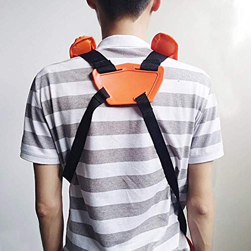 Anpatio Trimmer Shoulder Strap Hard Plastic Weed Eater Strap Double Shoulder Harness Brush Cutter Lawn Mower Nylon Belt with Easily Adjustble for Garden Lawn Yard - Thumbnail 4