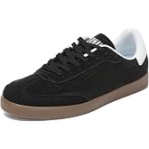 Bernal Women's Fashion Sneakers Flat Low-Top Lace-Up Comfortable School Casual Tennis Shoes Non Slip Walking Travel Shoes Dress Sneakers