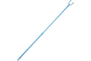 Clothes Hook Pole, Clothes Hanger Reaching Hook for Hanging Clothes Light and Plants Extendable from 22.1-37.8