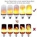 Sanwo Flame Flickering LED Lights Bulbs, LED E26 2835 LED Beads Realistic Fire Flameing Flicker Effect Light Bulb with Atmosphere Lighting Vintage for Home Holiday Decoration/Hotel/Bars (3 Models)
