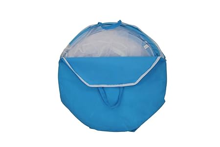 1PLUS Pop-Up Doppelbett-Moskitonetz Baldachin Insektenschutz 200 x 180 x 145 cm (L x B x H), weiß