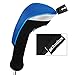 Andux 3pcs/Set Golf 460cc Driver Wood Club Head Covers Long Neck with Interchangeable No. Tags Blue