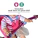 Milliard Doll Bike Seat and Helmet for 18 inch American Girl Dolls with Sticker Pack (Universal Fit on Bikes and Scooters)