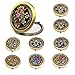 TOOGOO(R)Bronze Retro Compact/Travel/Pocket ILLUMINATED Beauty Make up Mirrors New