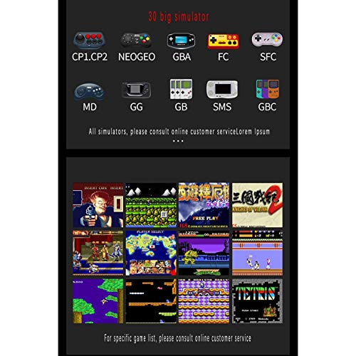 Basde Handheld Game Console Kids Adults, LDK Game Screen by 2.6 Thumbs Mini Palm Palm Pilot Nostalgia Console Children Retro Console of Dioco Mini Family TV Video (White)