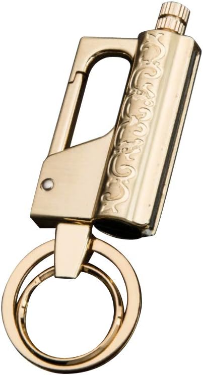 nulala Permanent Match Flint Metal Keychain Match Fire Starter Permanent Match Striker Emergency Survival Camping Keychain Lighter for Outdoor