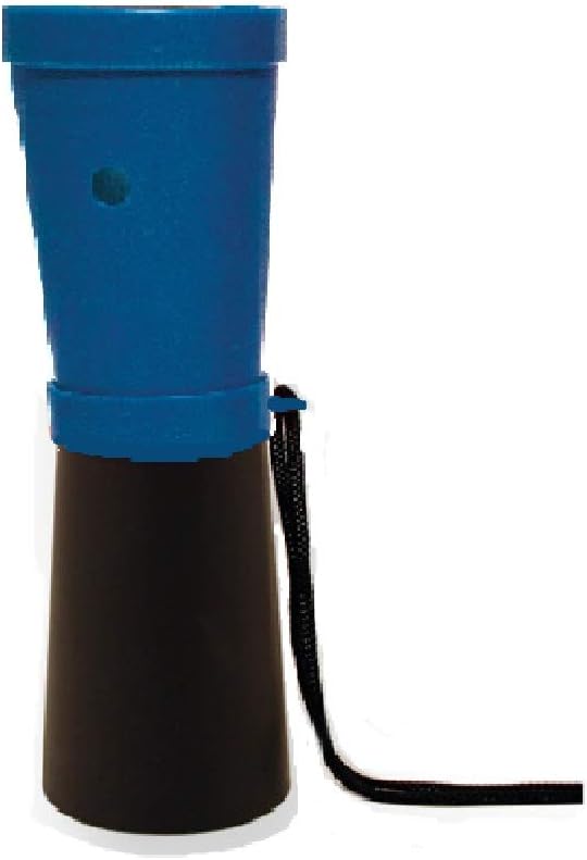 Storus SuperHorn | Breath Powered Horn Noise Maker | for Safety, Boating, Camping, Hiking, Sports, Parties, Rallies | Compact + Lightweight | Blue + Black