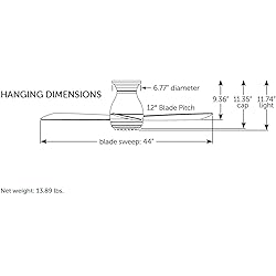 Fanimation Hugh Indoor/Outdoor Ceiling Fan with