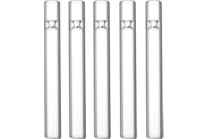 AMZMAKUP 5 Pcs Borosilicate Glass Tube 12mm OD 2mm Thick Glass Blowing Tubes (3.94 Inch)
