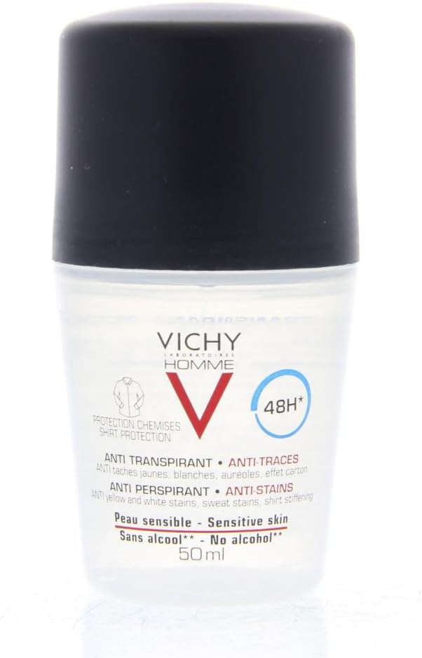 Vichy Homme 48Hr Anti-Perspirant Deodorant, White