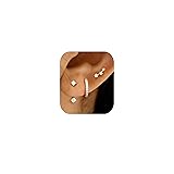 FIASASO Gold Stud Earrings for Women Trendy Dainty