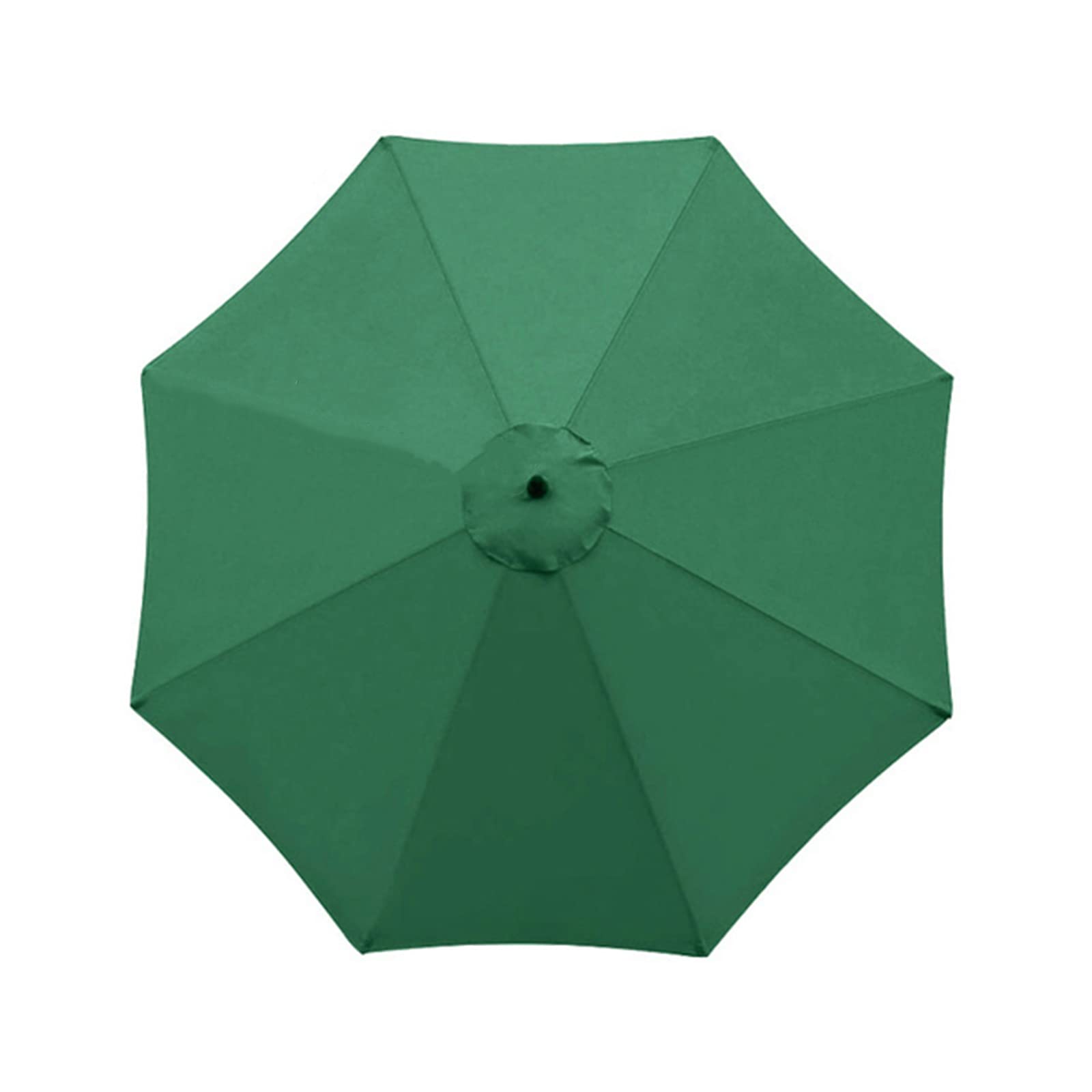 XQZMD Parasol Replacement Canopy - Sun Umbrella Fabric Cover with 6/8 Ribs, 2.7m/3m Garden Canopy Cover Top for Patio Umbrella (Green-3 m/8 ribs)