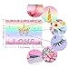 OurWarm Unicorn Party Supplies 7x5 Ft Unicorn Backdrop, Birthday Party Supplies Terrific Rainbow Floral Love Background for Girls, Studio Props Party Decorations