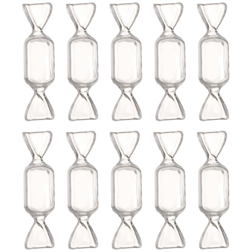 BESPORTBLE 10Pcs Candy Jewelry Box Portable Plastic Sweet Shaped Earring Necklace Ring Organization Carrier Case Jewelry Wrapping Container for Women Ladies