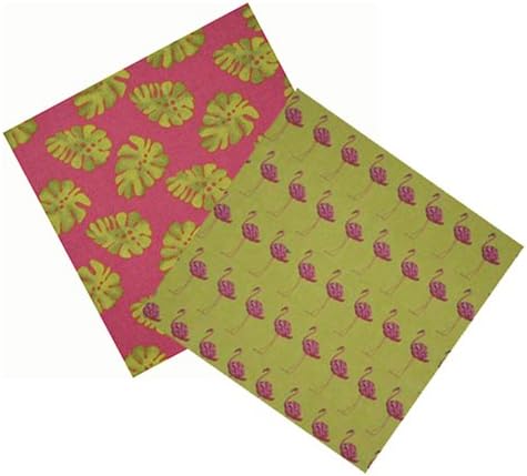 Flamingoes in the Garden Cocktail Napkin Set