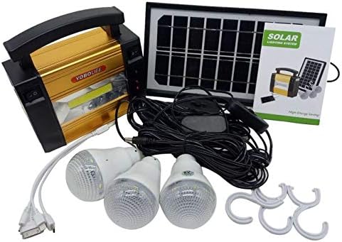 Portable Size Solar Panel Storage Power Generator Home Outdoor Camping Power System Generator for LED Bulbs